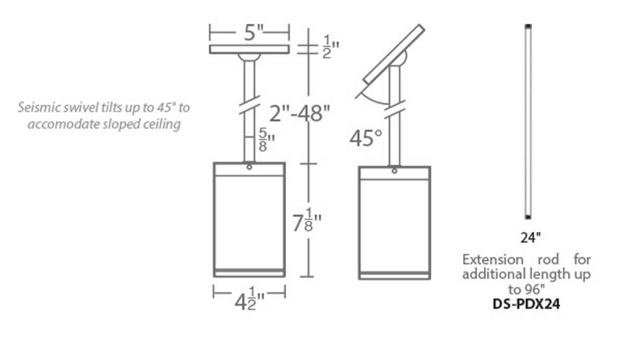 WAC | DC-PD05-S827-BK | DC-PD05-S827-BK