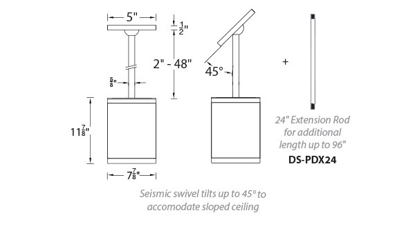WAC | DS-PD0834-F30-WT | DS-PD0834-F30-WT