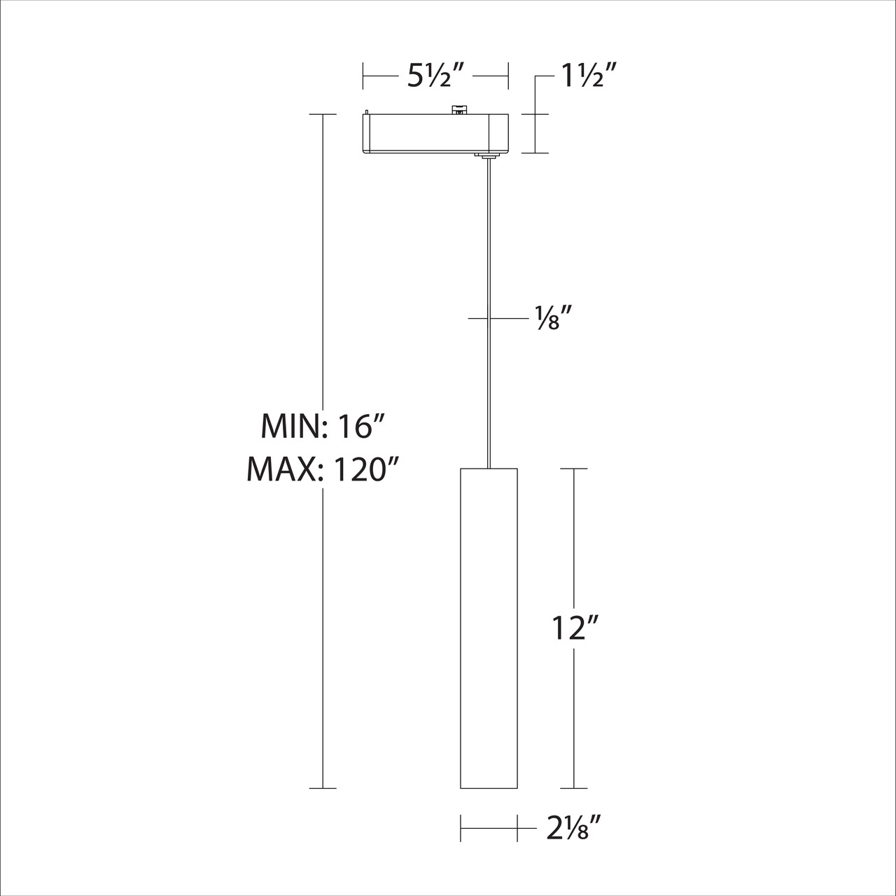 WAC | H-PD2015-940-BK/BK | H-PD2015-940-BK/BK