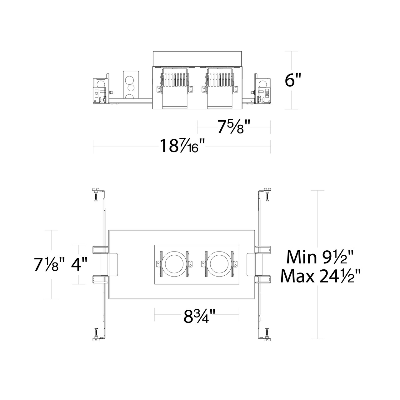 WAC | MT-4LD216N-F35-BK | MT-4LD216N-F35-BK