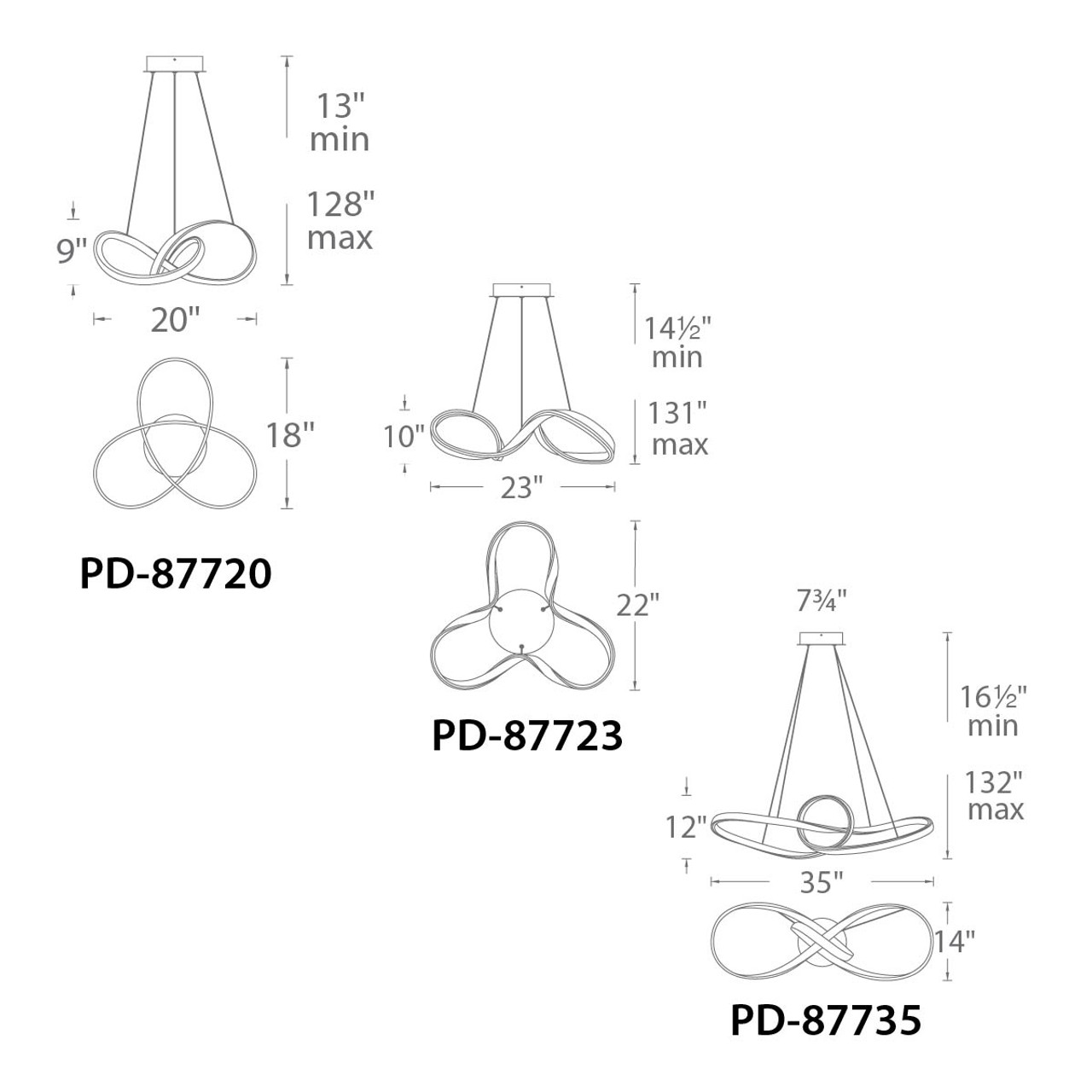 WAC | PD-87735-BK | PD-87735-BK