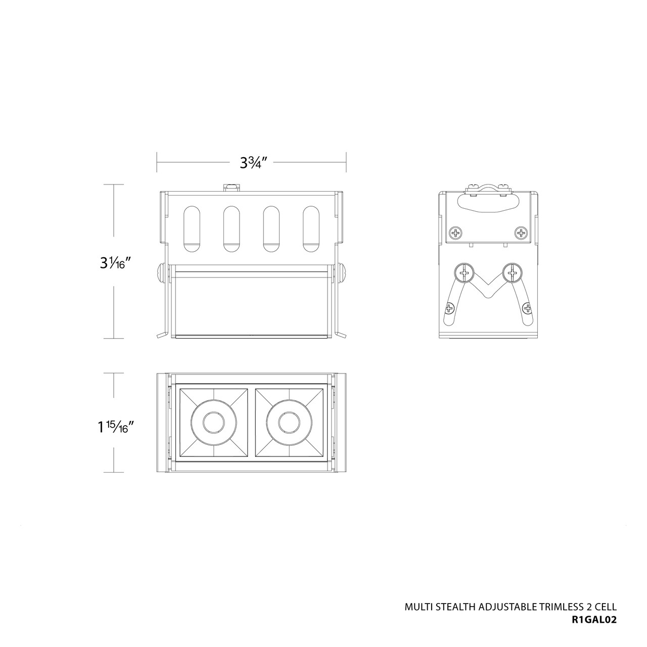 WAC | R1GAL02-N930-BK | R1GAL02-N930-BK