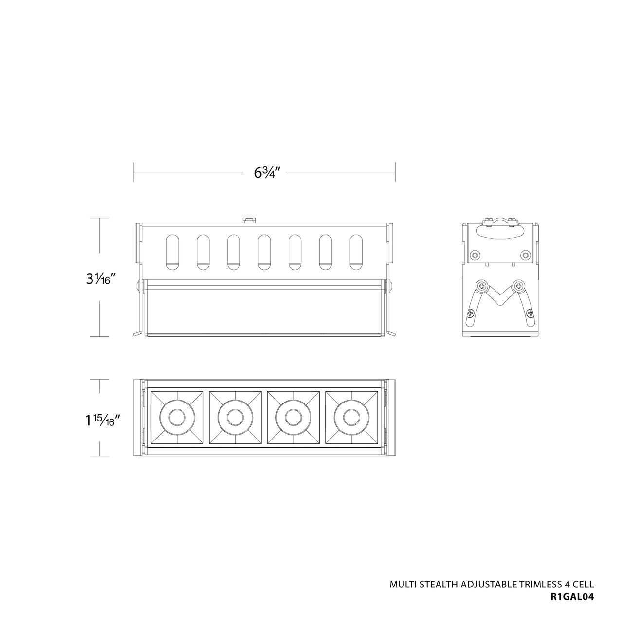 WAC | R1GAL04-S940-BK | R1GAL04-S940-BK
