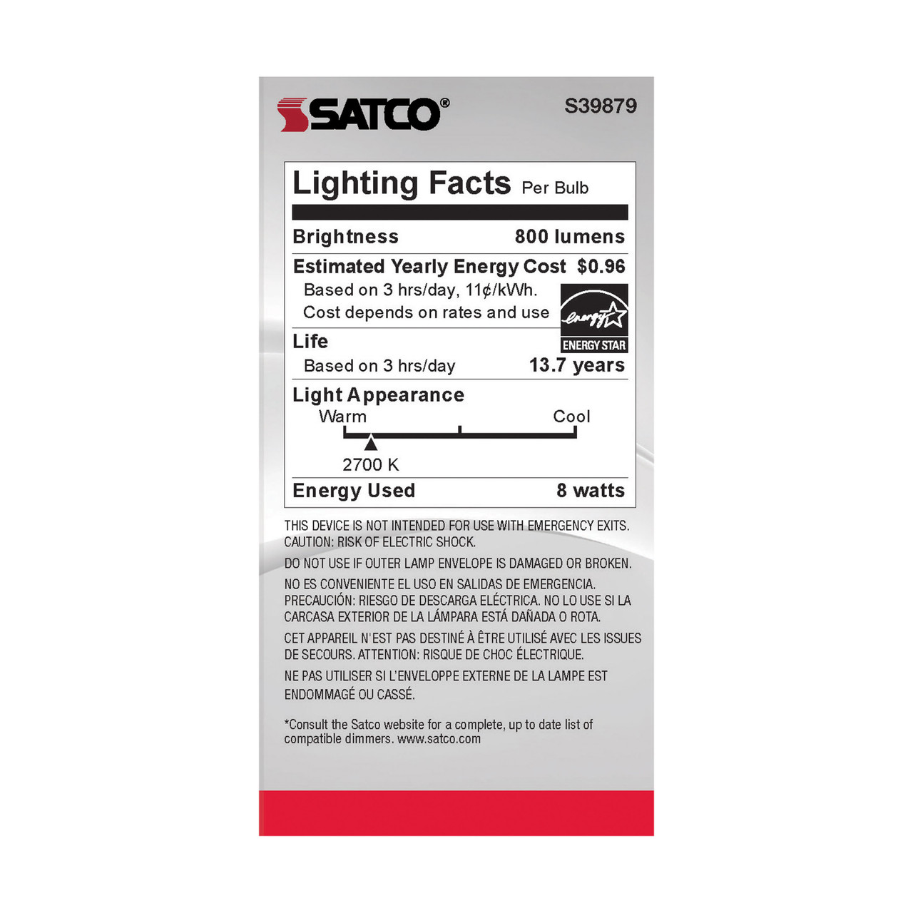 Satco | S39879 | S39879