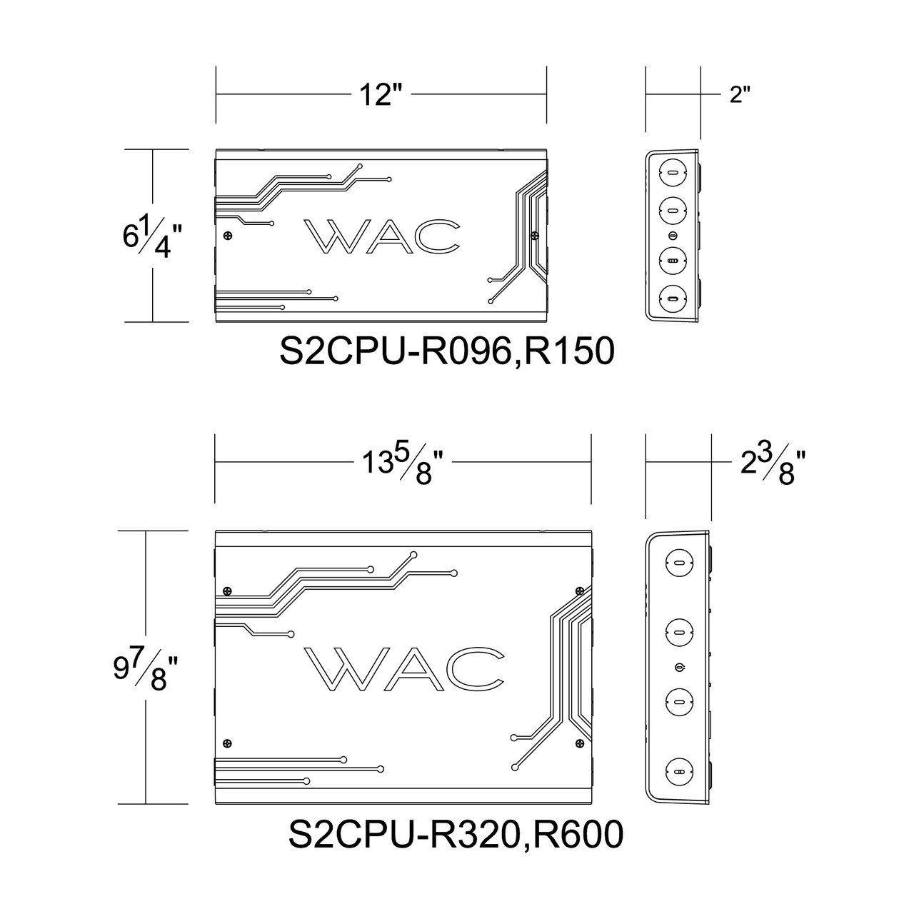 WAC | S2CPU-R600-Z-BK | S2CPU-R600-Z-BK