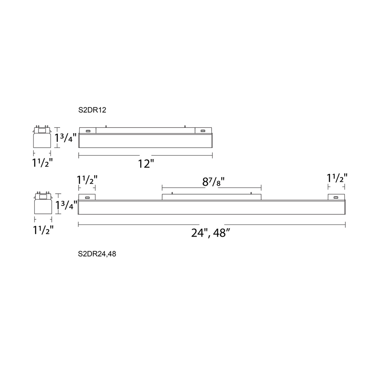 WAC | S2DR24-3-F927BK | S2DR24-3-F927BK
