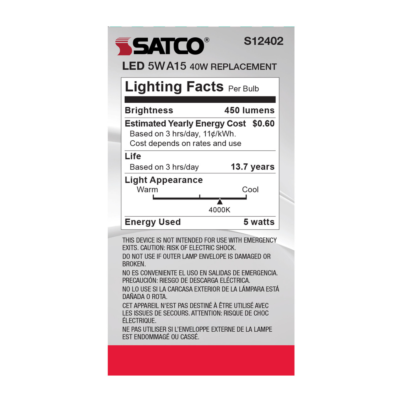 Satco | S12402 | S12402