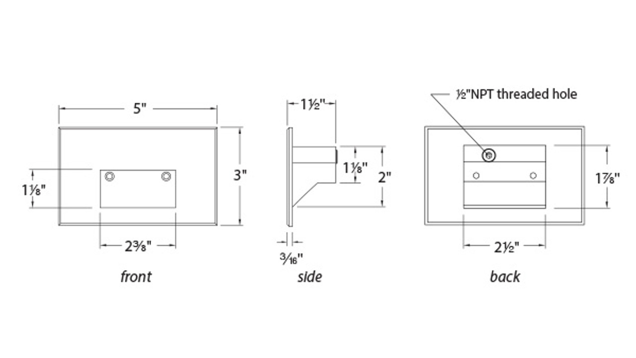 WAC | WL-LED100-RD-GH | WL-LED100-RD-GH