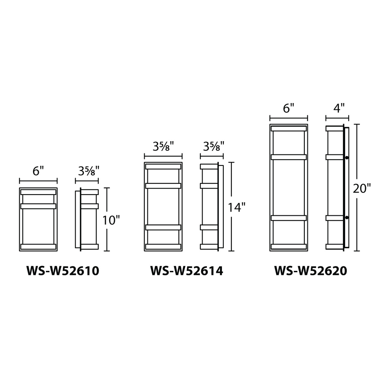 WAC | WS-W52620-BK | WS-W52620-BK