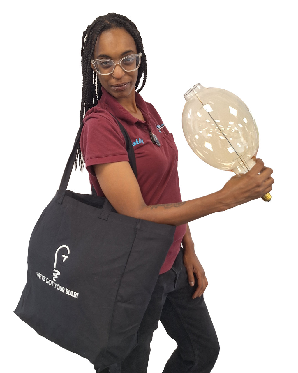 Black Geller Lighting Supply Canvas Tote Bag