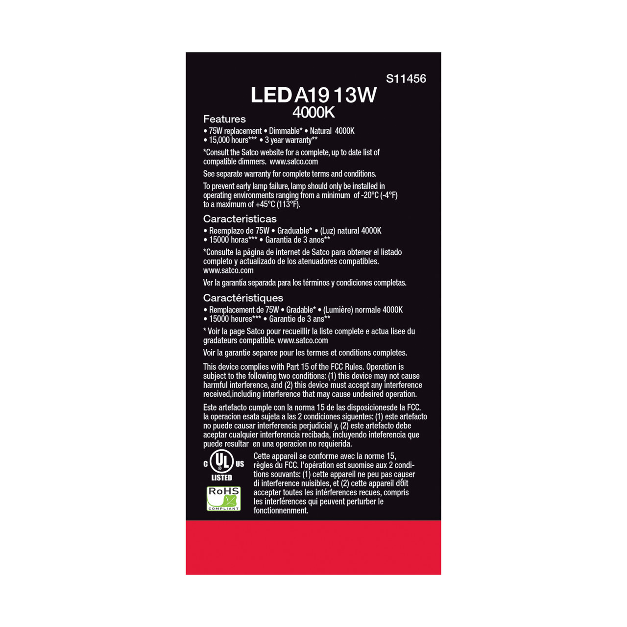 Satco | S11456 | S11456