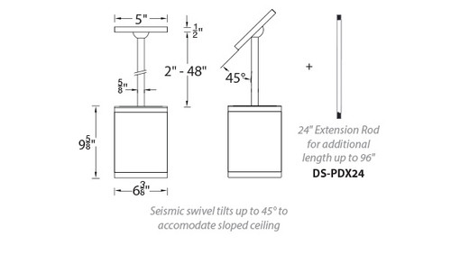 WAC | DS-PD06-F35-BK | DS-PD06-F35-BK