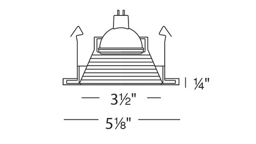 WAC | HR-D411LED-WT/WT | HR-D411LED-WT/WT