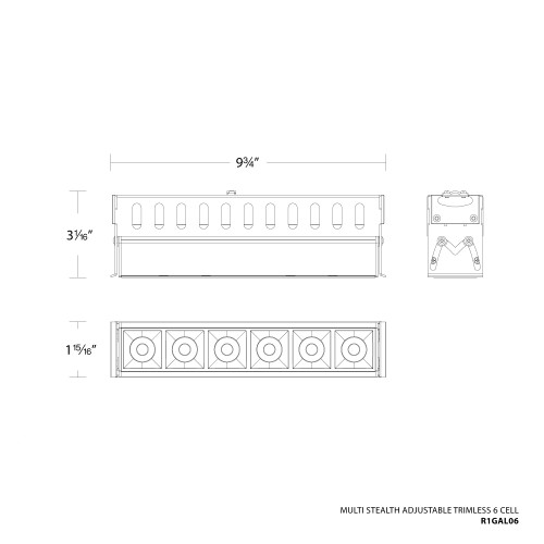 WAC | R1GAL06-F930-BK | R1GAL06-F930-BK
