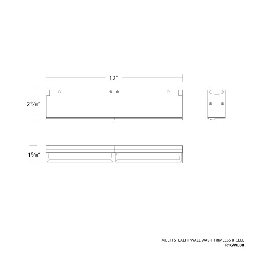 WAC | R1GWL08-A940-BK | R1GWL08-A940-BK
