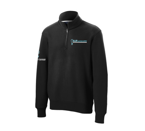 Black Geller Lighting Supply Super Heavyweight Quarter-Zip Pullover Sweatshirt Black Geller Lighting Supply Super Heavyweight Quarter-Zip Pullover Sweatshirt