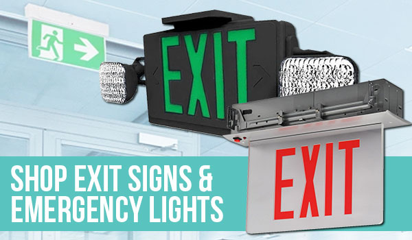 Shop Exit Signs & Emergency Lights