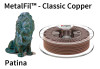 Copper-filled PLA based filament MetalFil 2.85mm Classic Copper 750 gram 3D Printer Filament