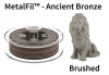 Copper feel PLA based filament MetalFil 2.85mm Ancient Bronze 750 gram 3D Printer Filament