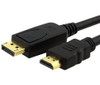 ASTROTEK DisplayPort DP to HDMI Adapter Converter Cable 1m - Male to Male 1080P Gold-Plated for PC/Laptop to HDTVs Projectors Displays 20P M - 19P AM