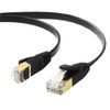 EDIMAX 2m Black 10GbE Shielded CAT7 Network Cable - Flat