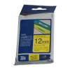 BROTHER TZe631 Labelling Tape 12mm Black on Yellow TZE Tape - D-BTZ631 at AUSTiC 3D Shop