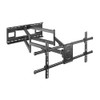 BRATECK Extra Long Arm Full-Motion TV Wall Mount For Most 43'-90' Flat Panel TVs Up to 80kg VSEA 200x200/300x200/300x300/400x200/400x300/MAX 800x400