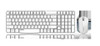 RAPOO X1800S 2.4GHz Wireless Optical Keyboard Mouse Combo Black - 1000DPI Nano Receiver 12m Battery White - L-KBRP-X1800S-WHITE shop at AUSTiC 3D Shop