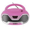 MAJORITY Oakcastle CD200 Portable Bluetooth CD Player-Pink