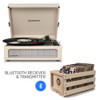CROSLEY Crosley Voyager Dune - Bluetooth Portable Turntable  & Record Storage Crate (Copy)