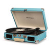 CROSLEY Crosley Cruiser Turquoise - Bluetooth Turntable & Black GPO Bluetooth Speaker