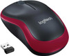 Logitech Wireless Mouse M185, 3 Button, Optical, 1000 DPI, USB Receiver, Scroll Wheel, Colour: Red 2.4GHz - Limited Stock