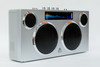 GPO Manhattan Boombox Stereo - Silver