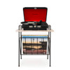 Crosley Cruiser Bluetooth Portable Turntable - Black + Crosley Wiltshire Stand Bundle