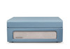 Crosley Voyager Bluetooth Portable Turntable - Washed Blue + Bundled Record Storage Crate