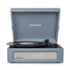 Crosley Voyager Bluetooth Portable Turntable + Entertainment Stand Bundle - Washed Blue