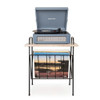 Crosley Voyager Bluetooth Portable Turntable + Crosley Wiltshire Stand Bundle - Washed Blue