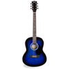 RockJam Acoustic Guitar Superkit Includes Stand, Gig Bag, Tuner, Picks, Plectrum Holder, Spare Strings & Online Lessons - Blue