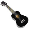 Martin Smith Soprano Ukulele with Ukulele Bag & Chord Book - Black