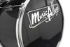 Music Alley 3 Piece Kids Drum Set with Throne, Cymbal, Pedal & Drumsticks - Metalic Black