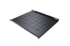 LDR Fixed 1U 550mm Deep Shelf Recommended for 19' 800mm Deep Cabinet - Black Metal Construction