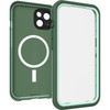 OTTERBOX Apple iPhone 14 FRE Series Case for Magsafe - Dauntless (Green) (77-90179), 5x Military Standard Drop Protection, WaterProof, 360 Protection