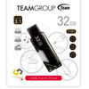 TEAM Team Group T183 USB 3.2 G1 Flash Drive 32GB, R/W (Max) 100MB/s/35MB/s, Ruler Bottle / Box Opener, Magnetic, Nickle Black 