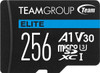 TEAM Team Group Elite A1 MicroSDXC Memory Card 256GB, R/W (Max) 100MB/s 50MB/s, 1500/500 IOPs, V30, UHS-I U3 With SD Adapter