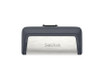 SANDISK 128GB Ultra Dual Drive Go 2-in-1 USB-C & USB-A Flash Drive Memory Stick 150MBs USB3.1 Type-C Swivel for Android Smartphones Tablets Macs PCs