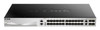 D-LINK D-Link 30 port Stackable Gigabit Switch with 24 SFP ports and 4 10 Gigabit SFP+ ports and 2 10GBASE-T ports.
