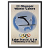  Wall Art's 3rd Winter Olympic Games 1932 Large 105cm x 81cm Framed A1 Art Print 