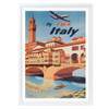  Wall Art's TWA Italy Large 105cm x 81cm Framed A1 Art Print 