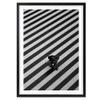  Wall Art's Skater On Stripes Large 105cm x 81cm Framed A1 Art Print 