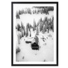  Wall Art's Snow Cabin Large 105cm x 81cm Framed A1 Art Print 